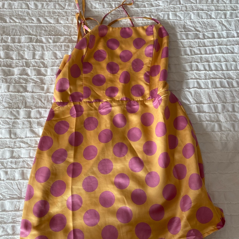 Inamorata Polka Dot Slip Dress